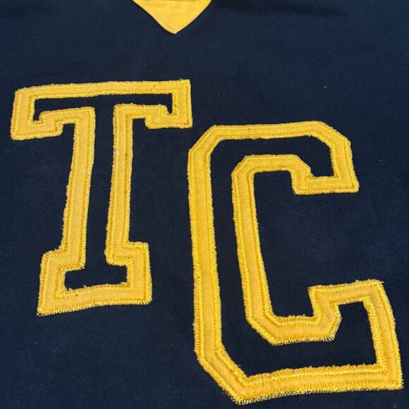 Vintage Hamilton Ti-Cats Sweater Black Crewneck | Chenille Varsity Letters | XL - Picture 9 of 12